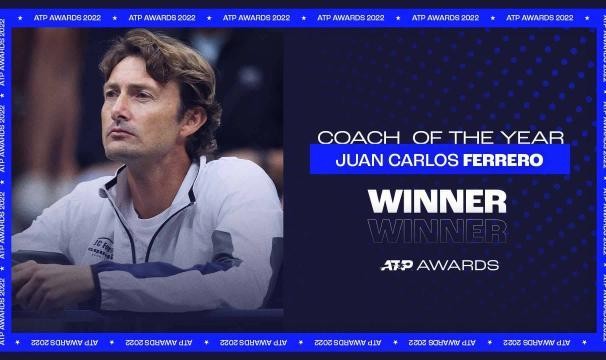 博鱼电竞-费雷罗荣膺ATP年度最佳教练 丘里奇获年度复出奖